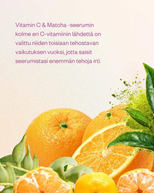 Flow Cosmetics Vitamin C & Matcha Serum, kirkastava vitamiiniseerumi, 30 ml - 4Organic Store (Luomukaista)