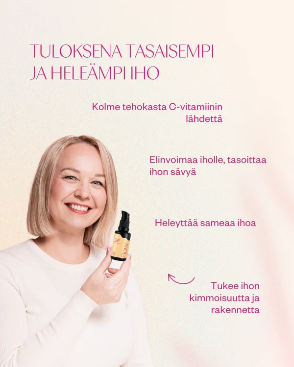 Flow Cosmetics Vitamin C & Matcha Serum, kirkastava vitamiiniseerumi, 30 ml - 4Organic Store (Luomukaista)