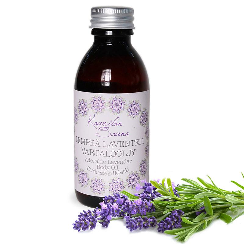 Kaurilan Sauna Lempeä Laventeli vartaloöljy, 150 ml - 4Organic Store (Luomukaista)