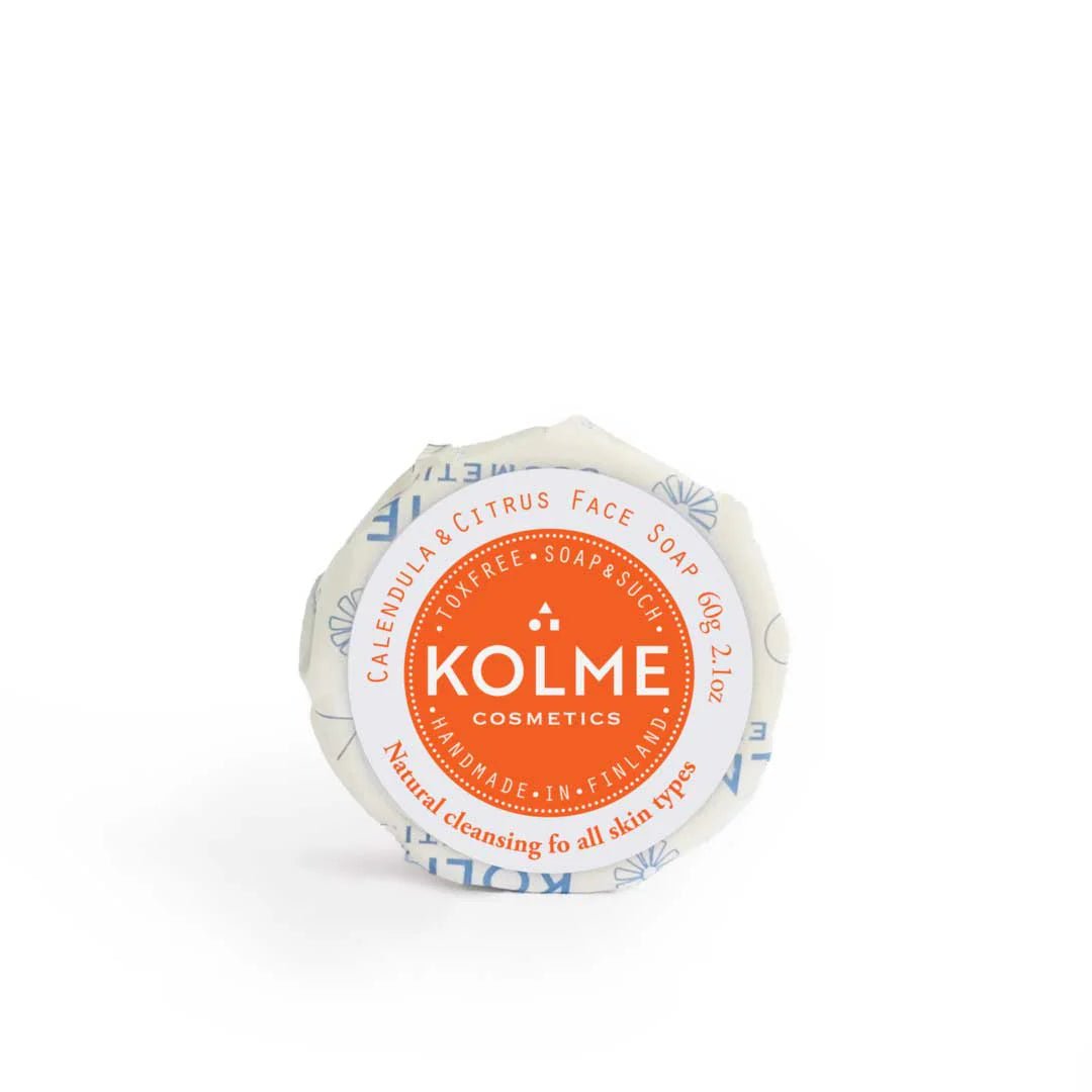 Kolme Cosmetics Kasvosaippua Kehäkukka&Sitrus, normaalille iholle - 4Organic Store (Luomukaista)