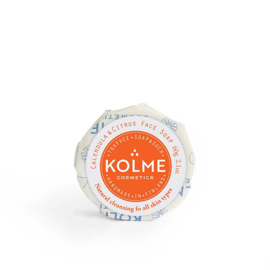 Kolme Cosmetics Kasvosaippua Kehäkukka&Sitrus, normaalille iholle - 4Organic Store (Luomukaista)