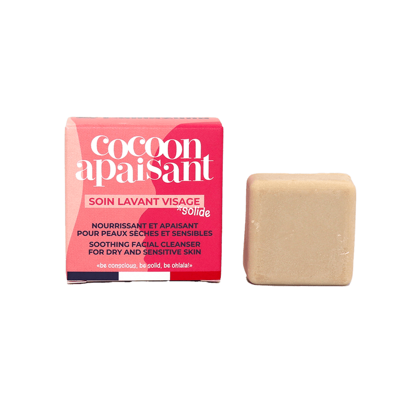Lamazuna Cocoon Apaisant, kasvojen puhdistuspala kuivalle ja herkälle iholle - 4Organic Store (Luomukaista)