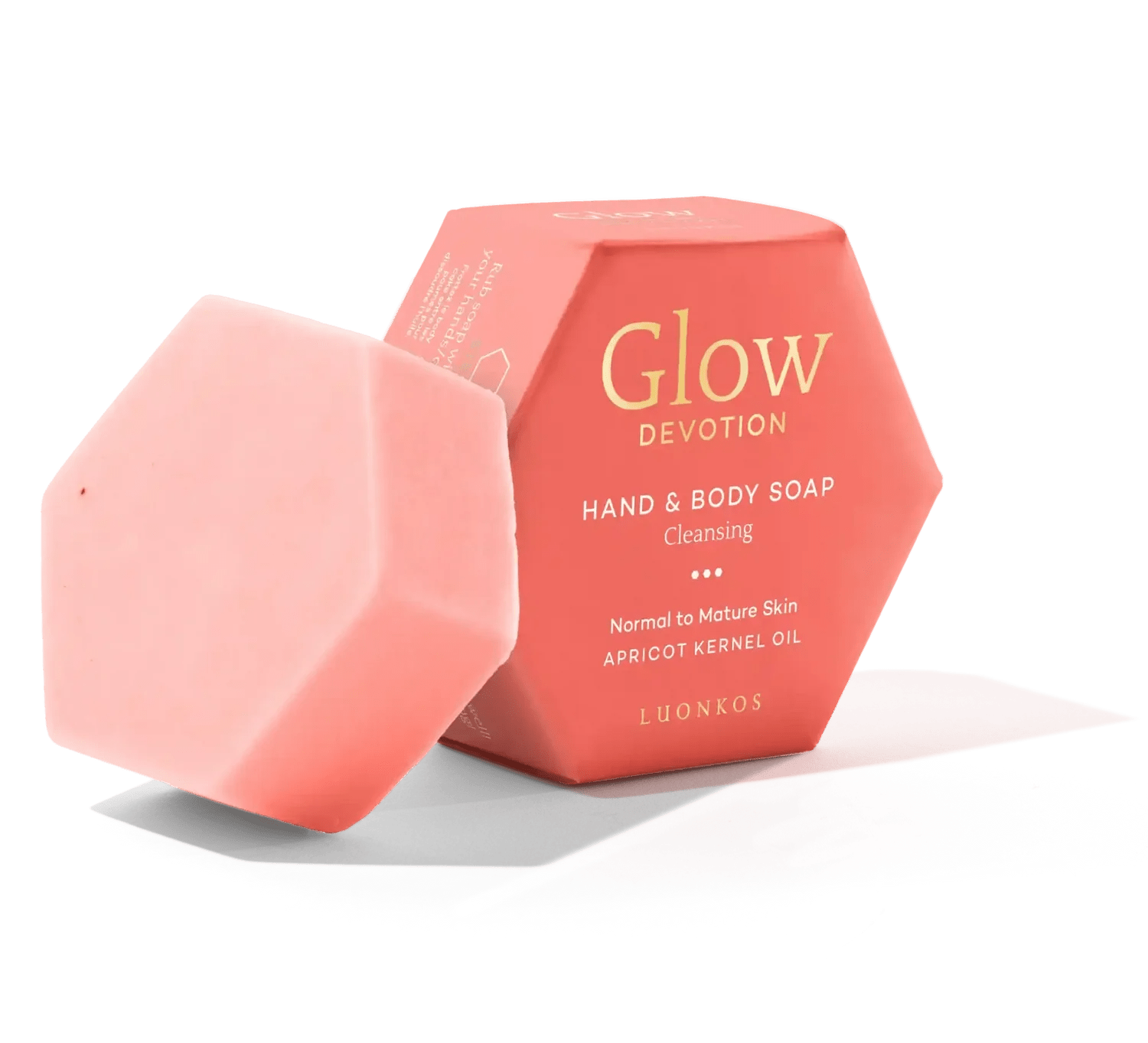 Luonkos Glow Devotion käsi - ja vartalosaippua, 100g - 4Organic Store (Luomukaista)