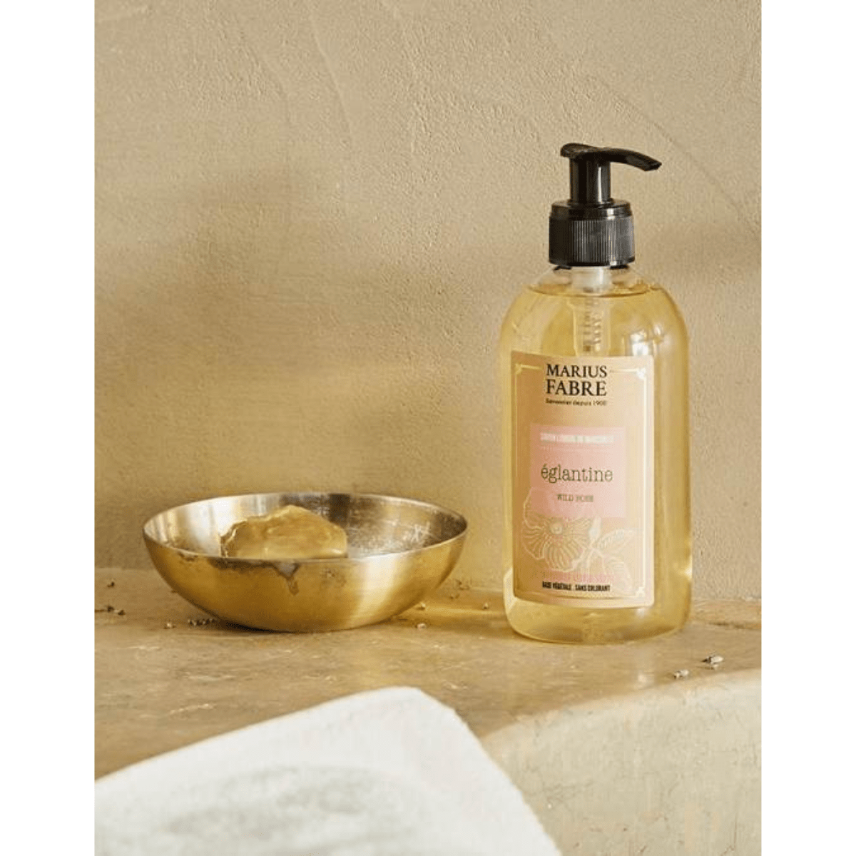 Marius Fabre Marseille nestesaippua Villiruusu, 400 ml - 4Organic Store (Luomukaista)