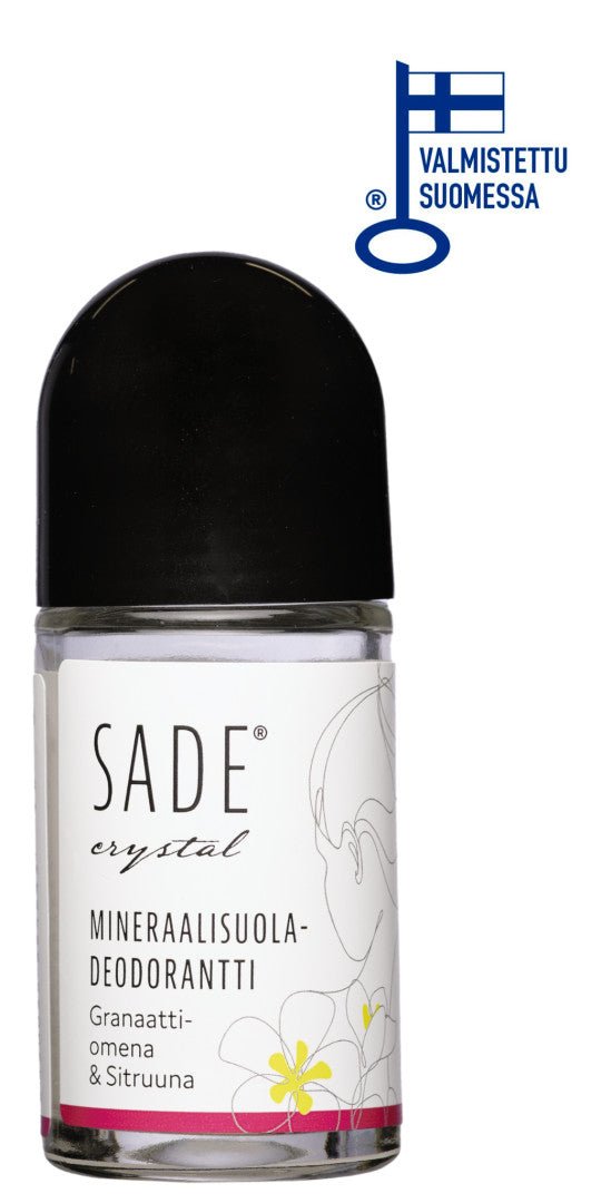 Sade Crystal Roll - On mineraalisuoladeodorantti Granaattiomena & Sitruuna, 50 ml - 4Organic Store (Luomukaista)