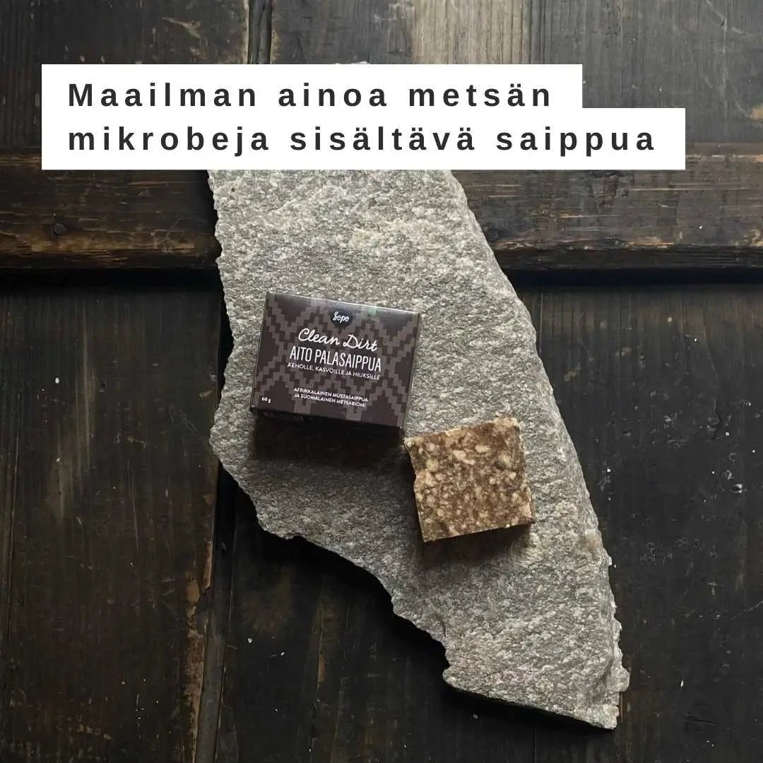 Sopo Soap Clean Dirt Metsäbiomi palasaippua - 4Organic Store (Luomukaista)