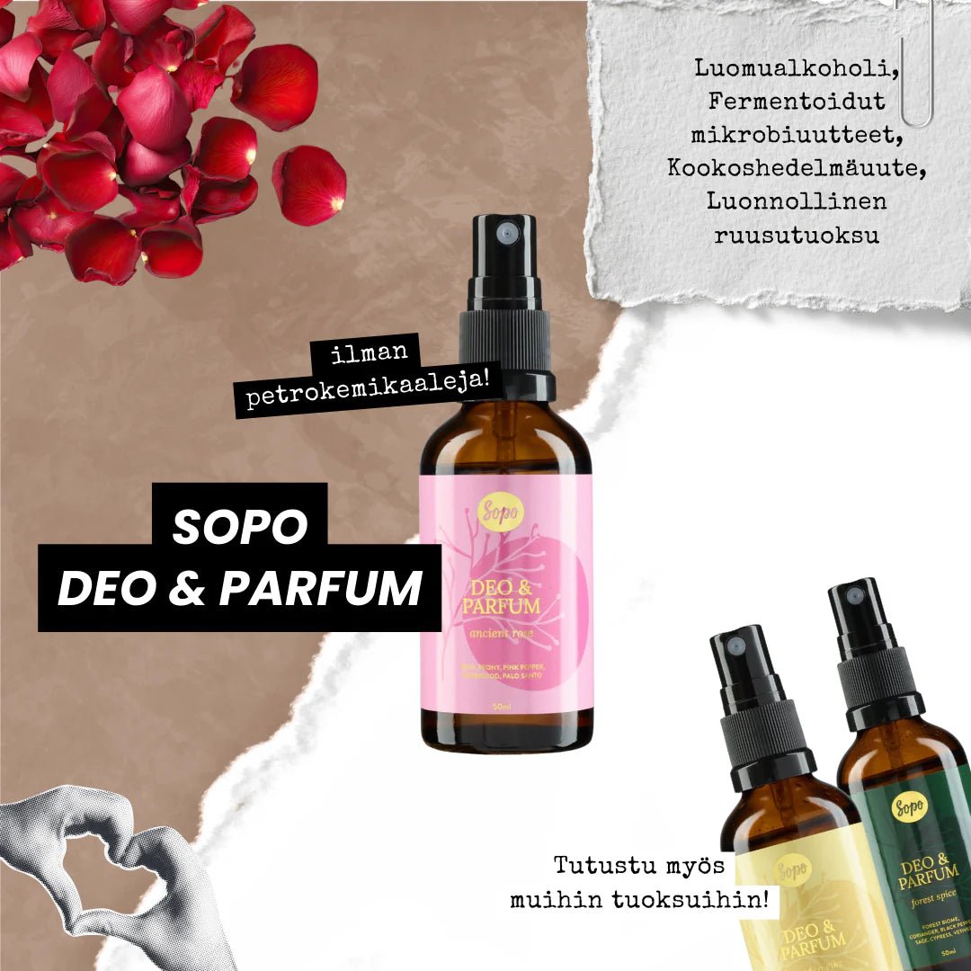 Sopo Soap Deo & Parfum Ancient Rose - 4Organic Store (Luomukaista)