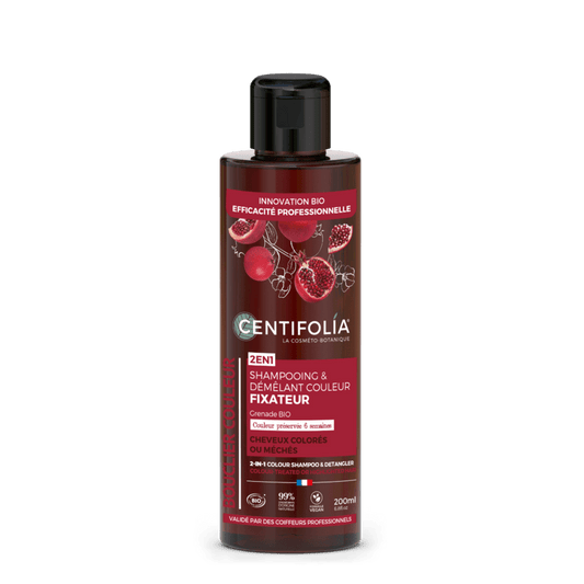 UUTTA! Centifolia Granaattiomena - 2in1 Värihiuksen hoitava shampoo, värjätyille hiuksille 200 ml - 4Organic Store (Luomukaista)