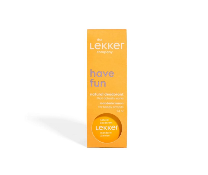 UUTTA! Lekker Have Fun Deo Cream - Mandarin & Lemon voidemainen deodorantti, 30g - 4Organic Store (Luomukaista)