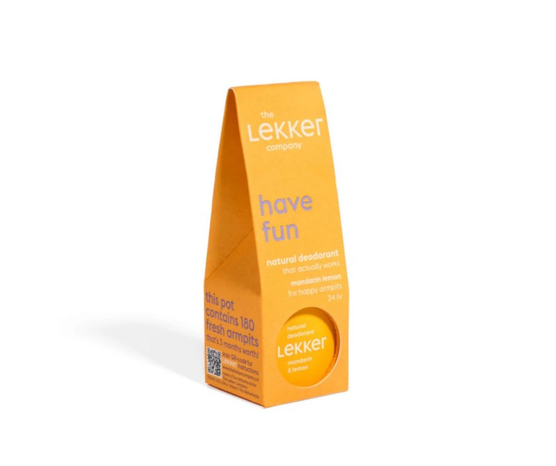 UUTTA! Lekker Have Fun Deo Cream - Mandarin & Lemon voidemainen deodorantti, 30g - 4Organic Store (Luomukaista)