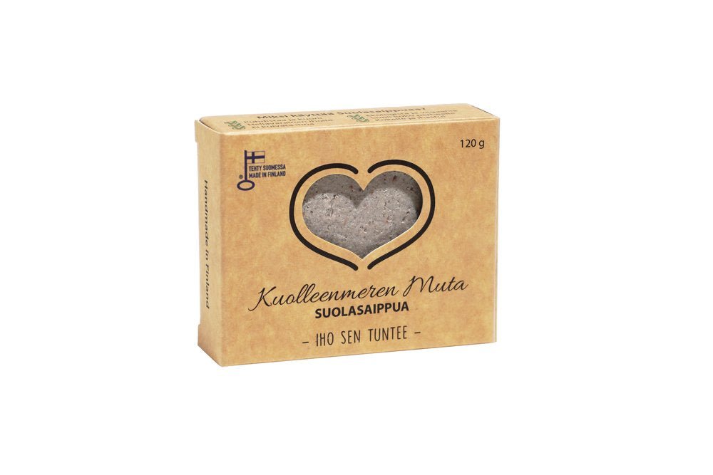 UUTUUS! Catteco Kuolleenmeren Muta suolasaippua 120g - 4Organic Store (Luomukaista)