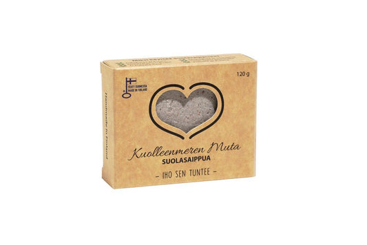 UUTUUS! Catteco Kuolleenmeren Muta suolasaippua 120g - 4Organic Store (Luomukaista)