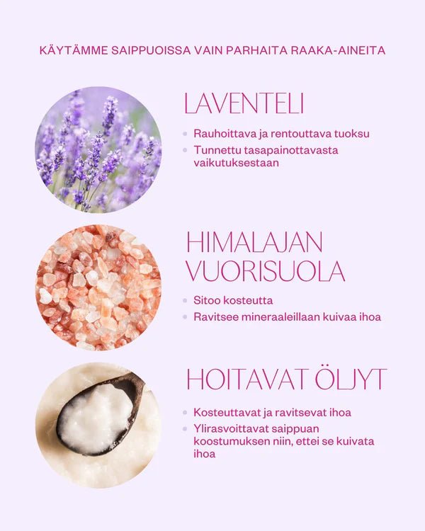 UUTUUS! Flow Cosmetics Lavender palasaippua - 4Organic Store (Luomukaista)