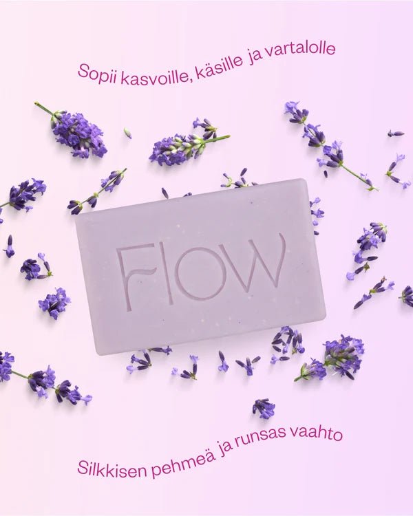 UUTUUS! Flow Cosmetics Lavender palasaippua - 4Organic Store (Luomukaista)