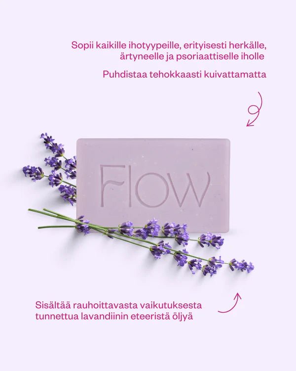 UUTUUS! Flow Cosmetics Lavender palasaippua - 4Organic Store (Luomukaista)