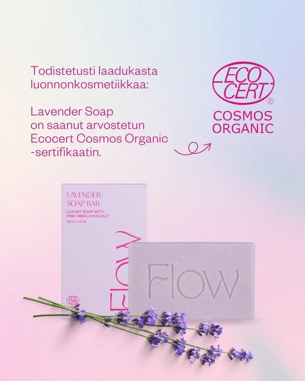 UUTUUS! Flow Cosmetics Lavender palasaippua - 4Organic Store (Luomukaista)