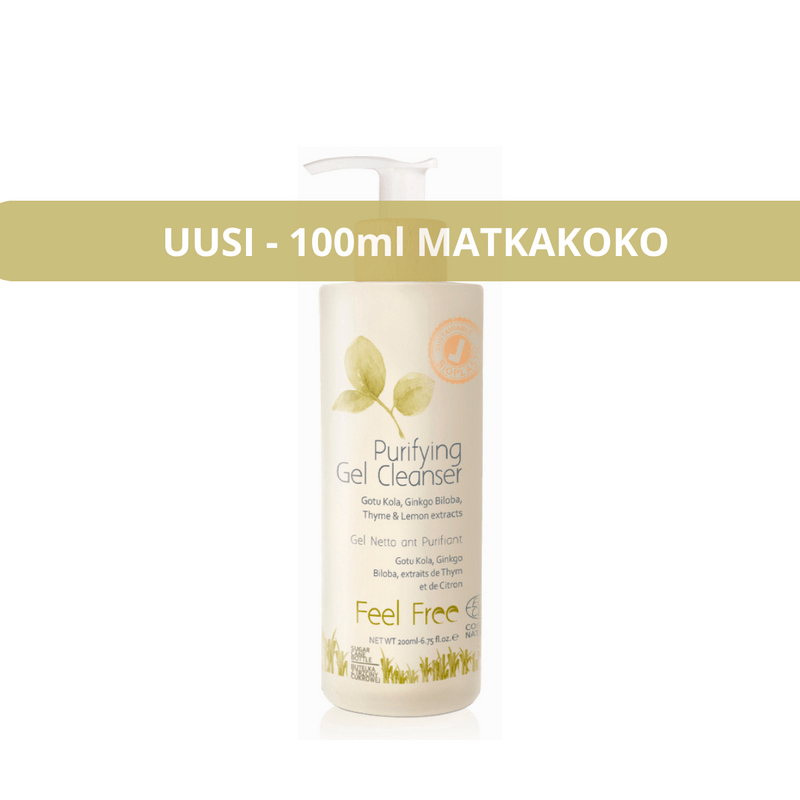 UUTUUS! MATKAKOKO! Feel Free Purifying Gel Cleanser - puhdistava geeli, 100 ml - 4Organic Store (Luomukaista)