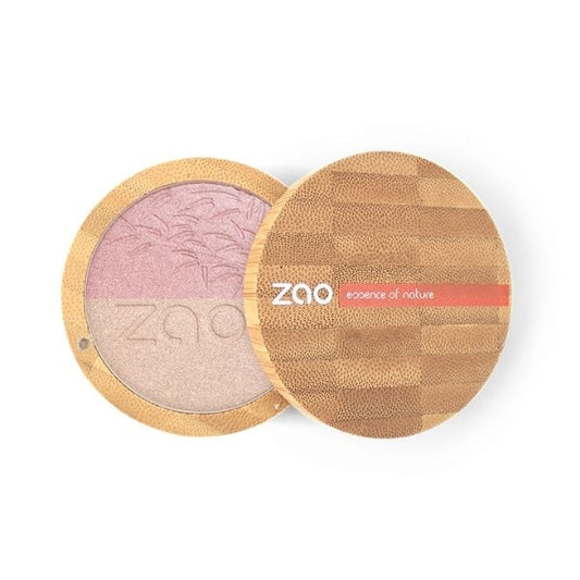 Zao Make - Up Highlighter Shine - Up Powder Duo 311 Pink&Gold - 4Organic Store (Luomukaista)