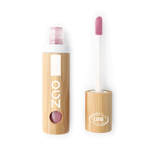 Zao Make-Up Lip Polish nestemäinen kiiltävä huulipuna 037 Rosewood - 4Organic Store (Luomukaista)