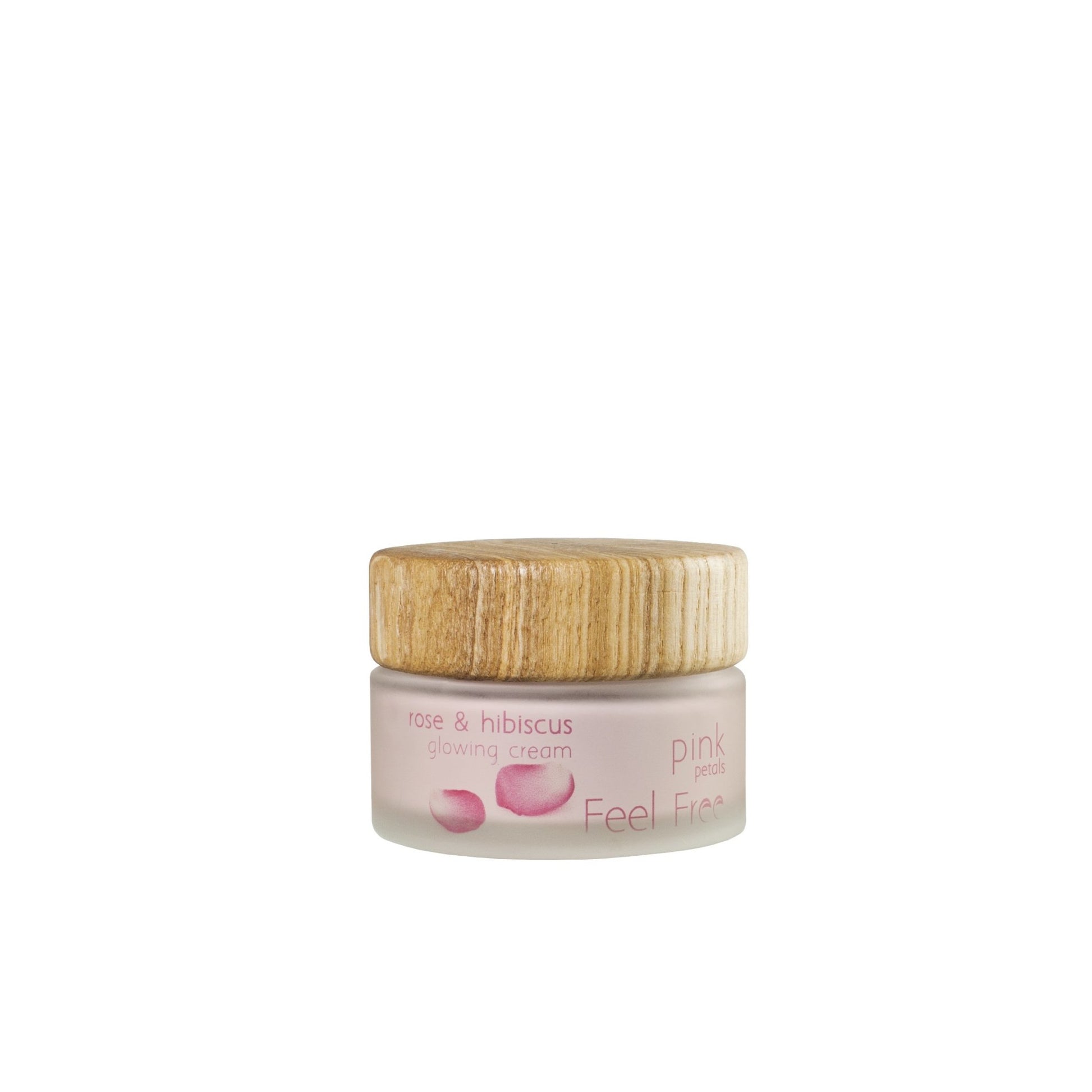Feel Free Rose & Hibiscus Glowing Cream - hehkua antava hoitovoide, 50ml - 4Organic Store