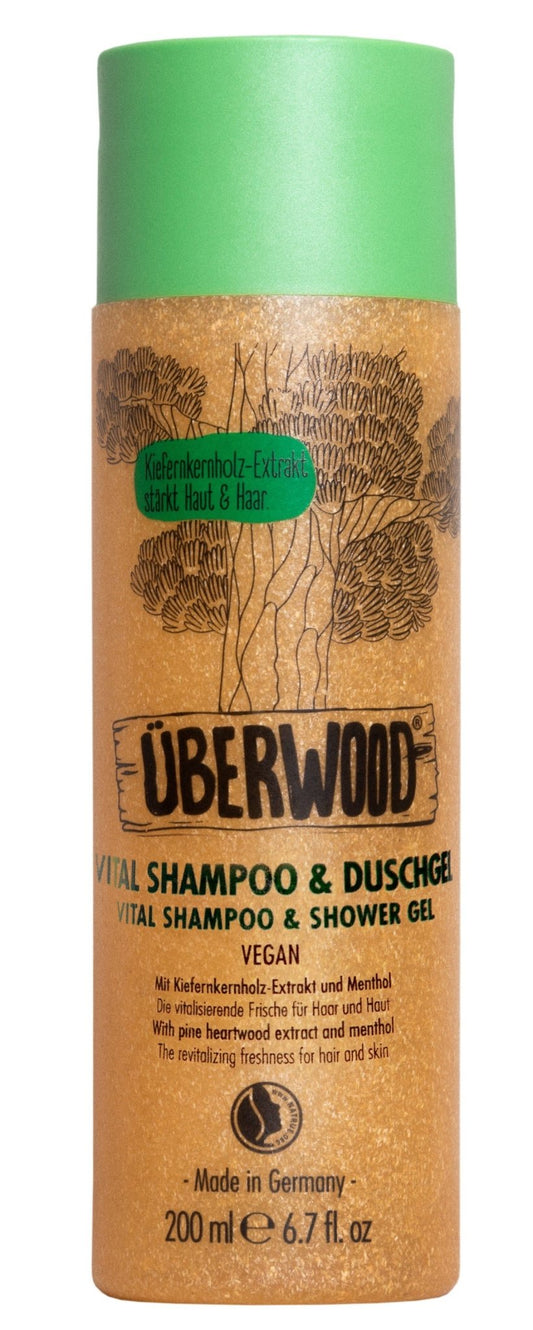 ÜBERWOOD Vital Shampoo&Shower Gel – virkistävä 2in1-tuote - 4Organic Store