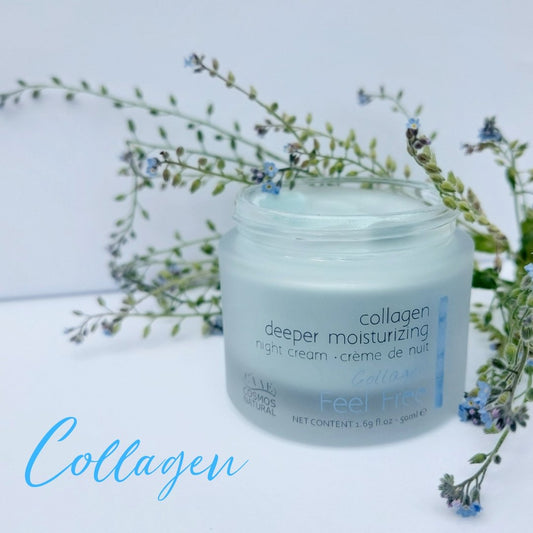 UUTUUS! Feel Free Collagen Deeper Moisturizing Cream - kimmoisuutta lisäävä ja tehokkaasti kosteuttava hoitovoide, 50ml - 4Organic Store (Luomukaista)